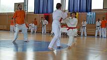 Zápasnice v karate Alena Bajerová v Chorvatsku.