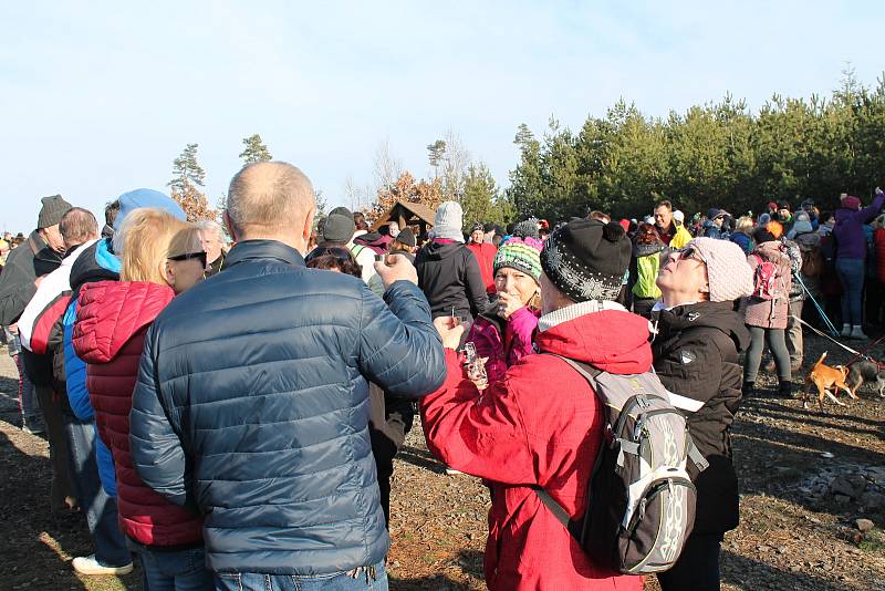 Tradiční novoroční výšlap na Velký Kosíř, se tentokrát vydařil. 1.1. 2020