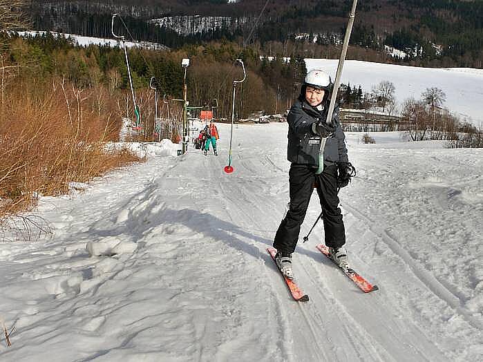 Lyžování v Kladkách