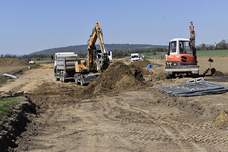 Stavba severního obchvatu Prostějova - 23. 4. 2020