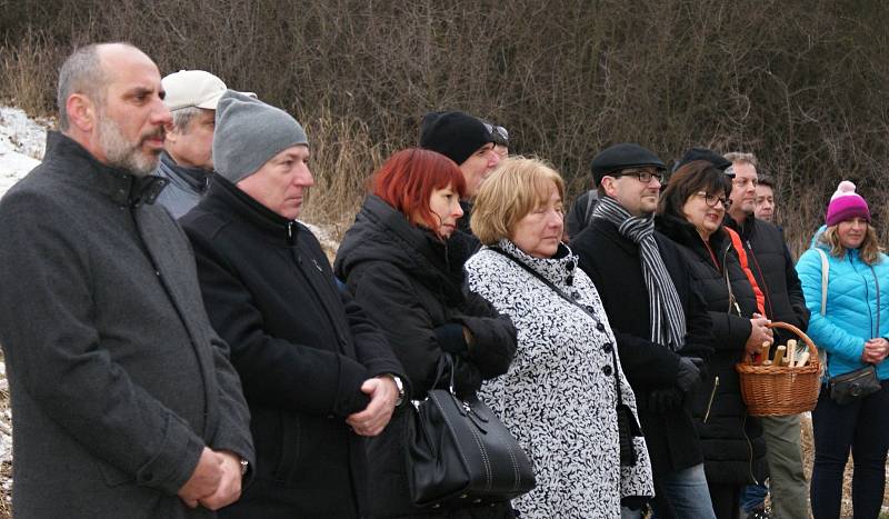 Slavnostní poklepání na základní kámen a oficiální zahájení stavby cyklostezky podél plumlovské přehrady - 27. 1. 2020