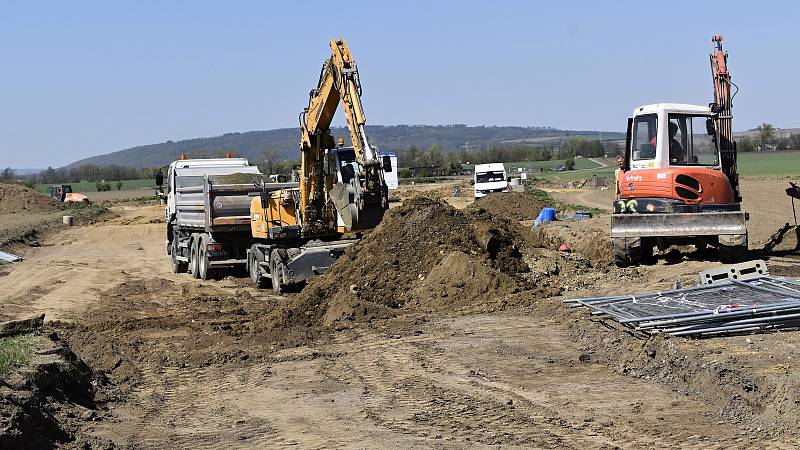 Stavba severního obchvatu Prostějova - 23. 4. 2020