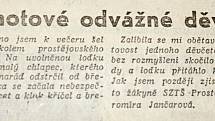 Výstřižek ze Stráže lidu z roku 1966