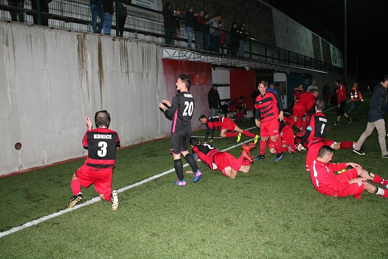 Ve středu 25. října 2017, se v Konici odehrálo finálové utkání fotbalového poháru OFS Prostějov mezi Sokolem Konice a FC Kralice na Hané