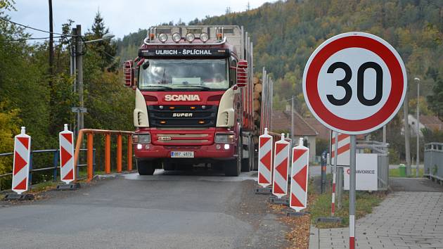 Provizorní přemostění Romže u Ptenského Dvorku