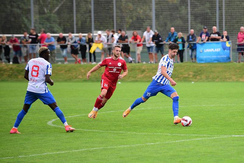 2. kolo FNL mezi celky 1. SK Prostějov a FK Fotbal Třinec