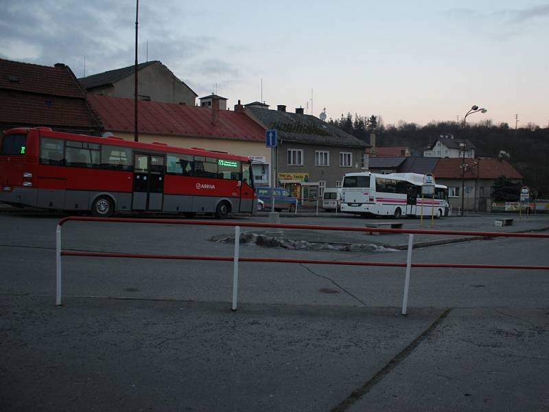 Současné autobusové nádraží v Konici