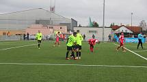 Fotbalisté Prostějova (v zeleném) porazili Pardubice 3:1.