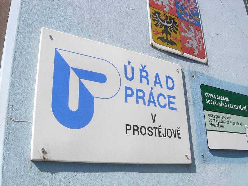 Úřad práce v Prostějově.