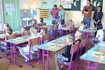 První školní den prvňáčků na ZŠ Palackého v Prostějově