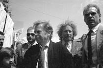 Václav Havel v Prostějově 28. května 1990