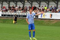 Fotbalisté Prostějova schytali v derby debakl. Roman Bala.