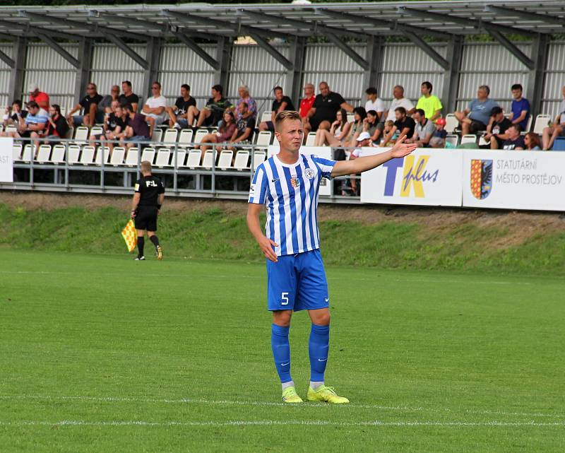 Fotbalisté Prostějova schytali v derby debakl. Roman Bala.