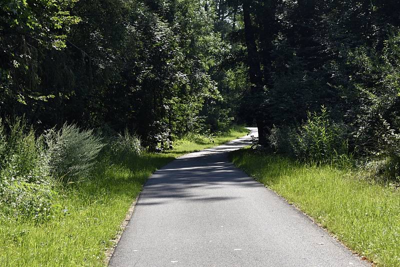 ZÁKAZ. Stezka je dávno hotová, ale oficiálně se na ni nesmí ani vstoupit. Foto: Deník/Zdeněk Vysloužil