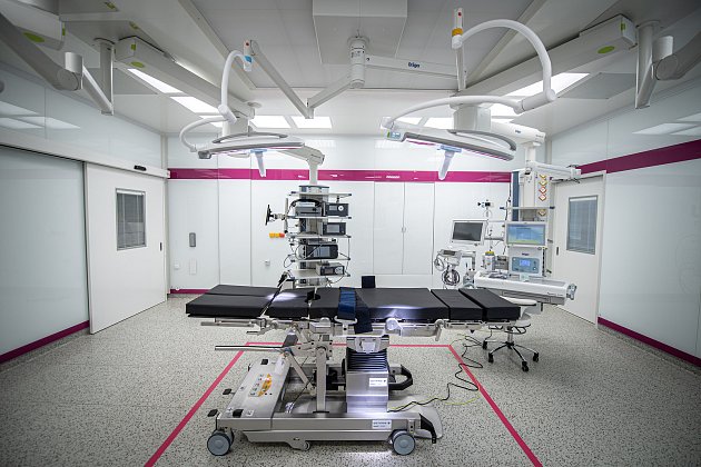 Modernizované operační sály v Nemocnici AGEL Prostějov,  8. dubna 2021