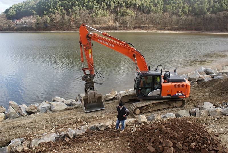Výstavba cyklostezky podél severního břehu plumlovské přehrady - 18. února 2020