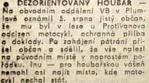 Výstřižek ze Stráže lidu z roku 1966