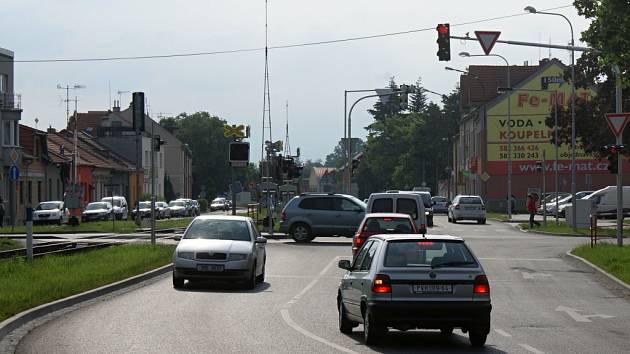 Křižovatka Olomoucká - Sladkovského - Barákova