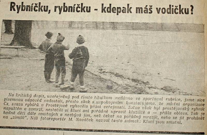 Výstřižek ze Stráže lidu z roku 1966