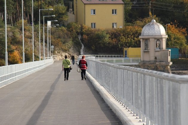 Hráz plumlovské přehrady po rekonstrukci