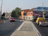 Zrekonstruovaná silnice a přejezd v Olomoucké ulici v Prostějově
