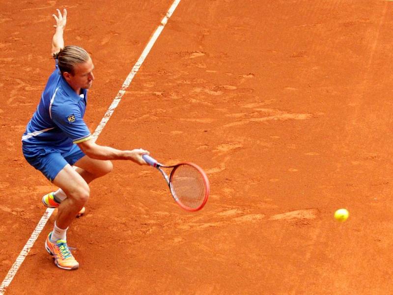 Reprezentant Holandska Robin Haase proti Němci Gojowzykovi