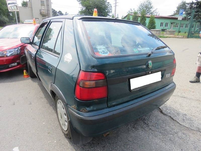 Bouračka žáka autoškoly u Plumlova