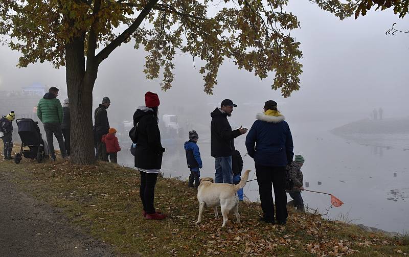 Výlov Podhradského rybníka v Plumlově, 28.10. 2021