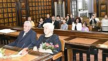 Úctyhodné jubileum v podobě společně prožitého manželství v délce šedesáti let, stvrdili svým obnoveným manželským slibem Jan a Zdenka Vysloužilovi. 3.12. 2022