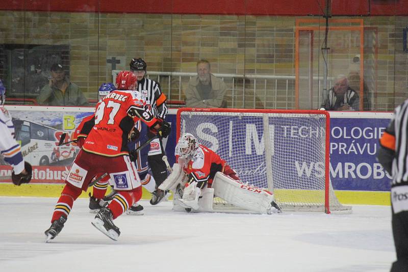 2. kolo WSM Ligy, LHK Jestřábi Prostějov - HC Stadion Litoměřice 1:4 (1:0, 0:1, 0:3)