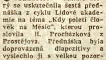 Výstřižek ze Stráže lidu z roku 1966