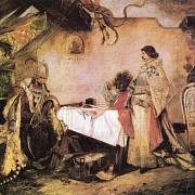 Matyáš Korvín při setkání s Jiřím z Poděbrad