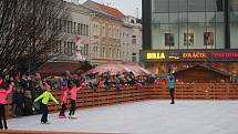 Zahájení bruslařské sezony na náměstí TGM v Prostějově.