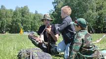 Den plný vojenských disciplín i techniky připravili pro děti členové konického sdružení Association Military Fan.