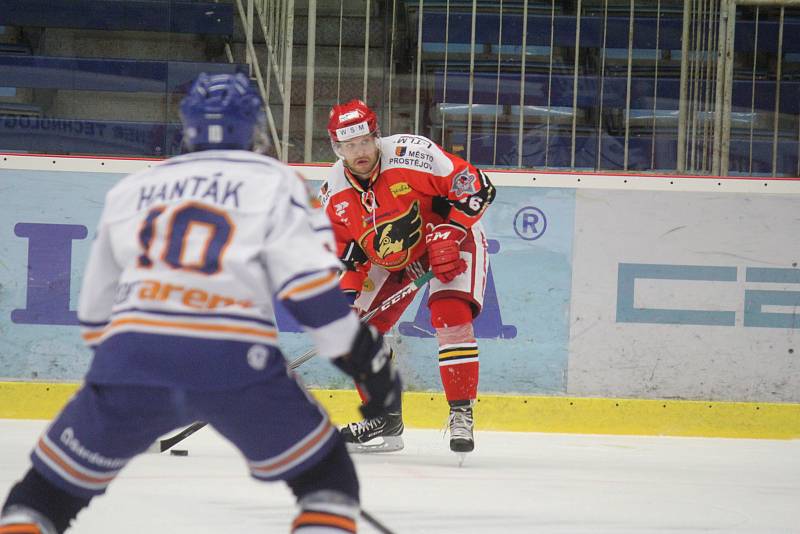 2. kolo WSM Ligy, LHK Jestřábi Prostějov - HC Stadion Litoměřice 1:4 (1:0, 0:1, 0:3)Jan Rudovský (Prostějov)