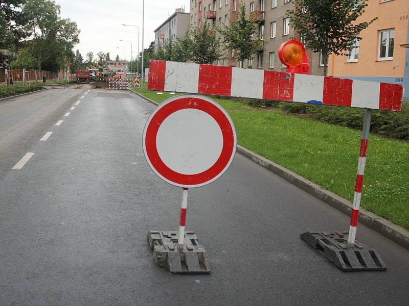 Opravy Olomoucké ulice v Prostějově. Uzavírka potrvá do 8. září