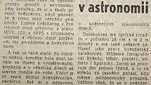 Výstřižek ze Stráže lidu z roku 1966