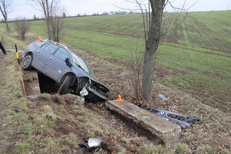 Nehoda renaultu u Vřesovic