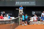 Radek Štěpánek, Ctislav Doseděl, Petr Pála a Pavel Vízner v exhibiční čtyřhře na Moneta Czech Open.