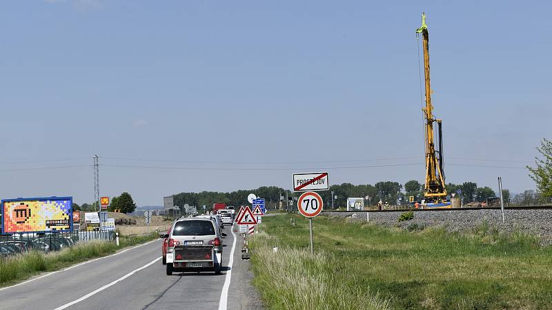 Uzavírka cyklostezky mezi Prostějovem a Kostelcem