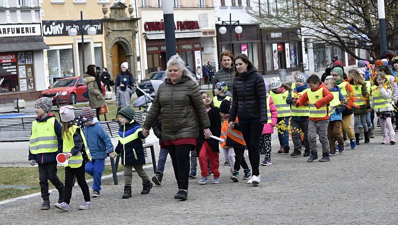 Vynášení smrtky v Prostějově. 4. 4. 2022