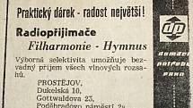 Výstřižek z vánočního vydání prostějovské Stráže lidu z roku 1961