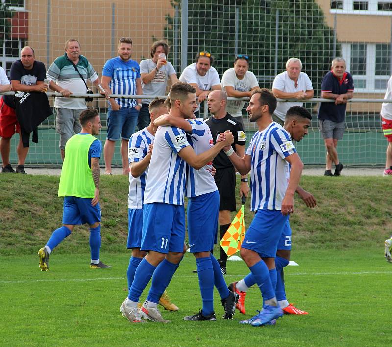 Prostějov ve druhé lize překvapivě porazil Brno 2:0. Filip Žák, Petr Jiráček.