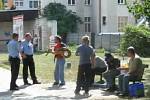 Muž s hroznýšem při konfliktu se strážníky prostějovské městské policie