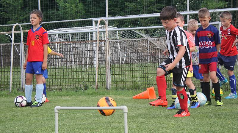 Děti na fotbalovém tréninku 1. SK Prostějov