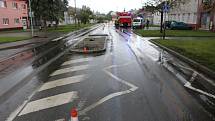 Nezvládl řízení a přejel v Bedihošti ostrůvek i se značkami. 28.5. 2019