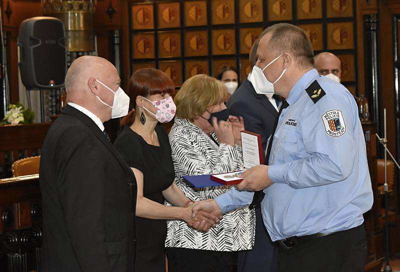 Medaili primátora obdrželo dvanáct oceněných. Libor Šebestík (policejní rada MP Prostějov)26.5. 2021