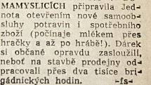 Výstřižek ze Stráže lidu z roku 1966