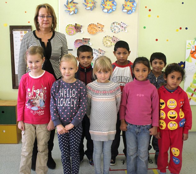 Žáci 1. třídy ze ZŠ Přemyslovice s paní učitelkou Danou Kouřílkovou