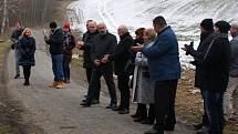 Slavnostní poklepání na základní kámen a oficiální zahájení stavby cyklostezky podél plumlovské přehrady - 27. 1. 2020